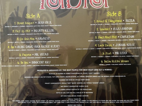 Various – Tabla RIDDIM DRIVEN LP Sean Paul Buju Banton Sizzla Capleton Sly & Rob - 第 7/7 張圖片