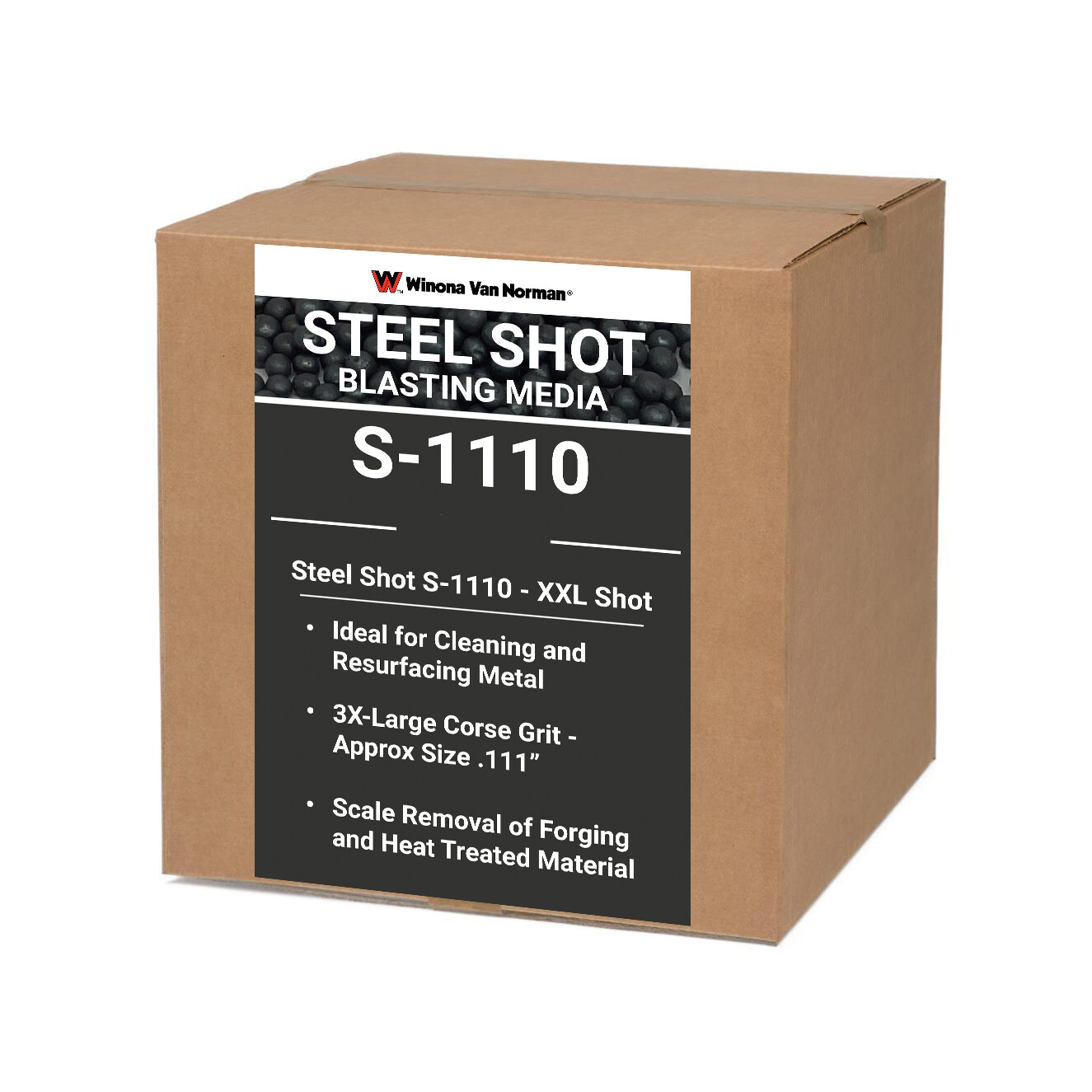 Steel Shot S-1110 Blasting Media - XX-Large Shot Size - No. 6 Shotgun Equivalent