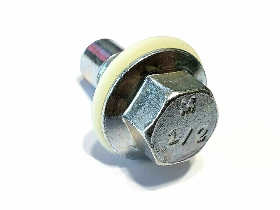 Perno de tapón de drenaje de cambio de cárter de aceite del motor 60-80 GM GMC con junta 1/2"-20 roscas C Foto 4 de 4