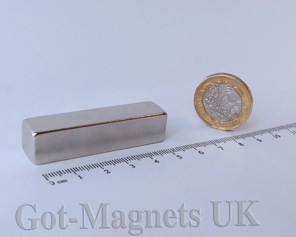 GOT-MAGNETS 50x12x12 mm (N35) Neodymium Magnet Rectangular Block (various pack sizes)