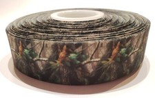 15 Yards Camo Branches Leaves Woodsy 1" Grosgrain Polyester Ribbon