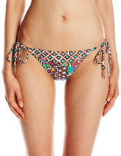 Trina Turk Madagascar Paisley Tie Side Hipster Bikini Bottom Women's Sz 8 L57622