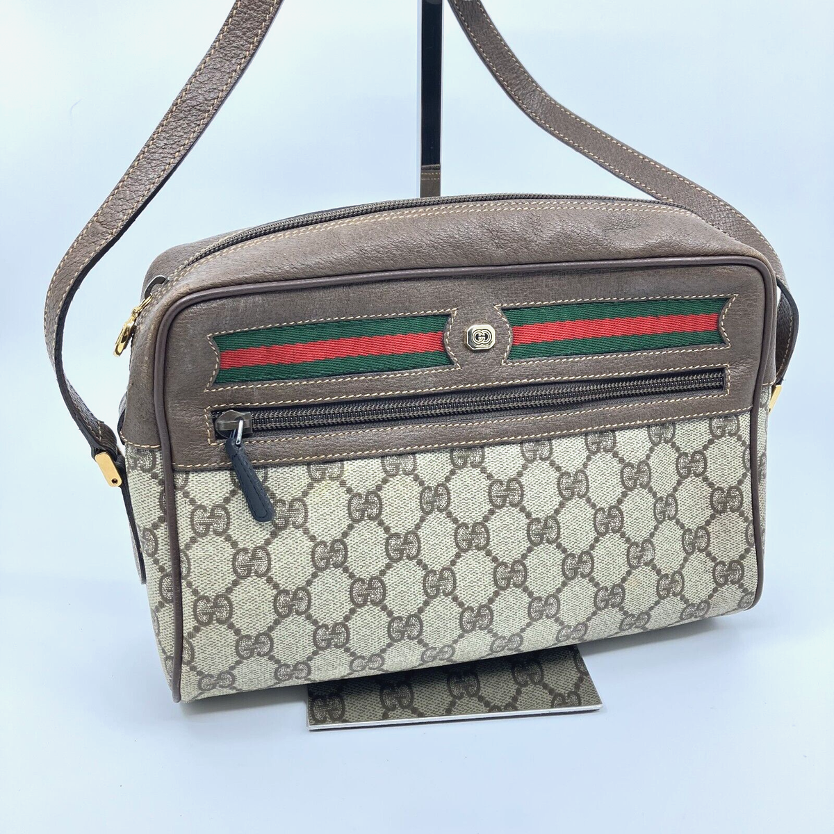 Old GUCCI Sherry Line Shoulder Bag Crossbody Bag Vintage GG