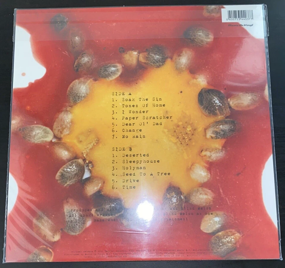 BLIND MELON SELF TITLED VINYL LP AUDIOPHILE 180 GRAM IMPORT NEW SEALED MINT - Image 2 of 2