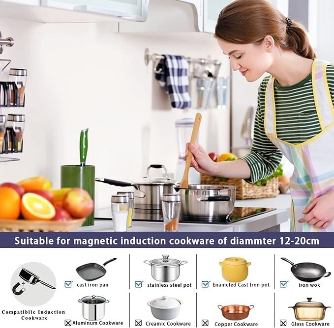 Hobsir hob Plug in Induction Hob 4 Zones Electric Hob 60cm with