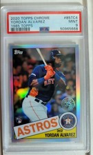 🔥2020 Topps Chrome Baseball #85TC4 Yordan Alvarez RC 1985 Topps PSA 9 Low Pop🔥