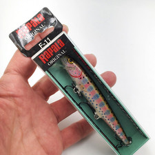 Vtg Rapala Original Floating 4 3/8" Minnow 3/16oz Rainbow Trout F11 RT Ireland