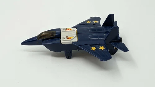 1985 Bandai Gobots Leader 1 Blue Fighter Jet MR-25 Robot