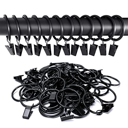 40 PIEZAS Anillos de cortina, Clips Ganchos 1,5 pulgadas A prueba de óxido Metal Mate Acero Inoxidable - Imagen 6 de 7