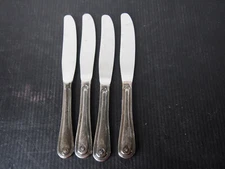 4 Silver Plated Butter Spreader Knife Butter Lot