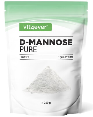 D-Mannose Pulver 250g - 100% rein / vegan & ohne Zusatzstoffe + Dosierlöffel