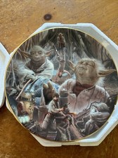 Piatto da collezione Heroes and Villains 1998 come nuovo Yoda