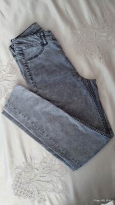 Jeans grau Acid Wash HM Divided Eur 36 (ITA40) #Back2eBay