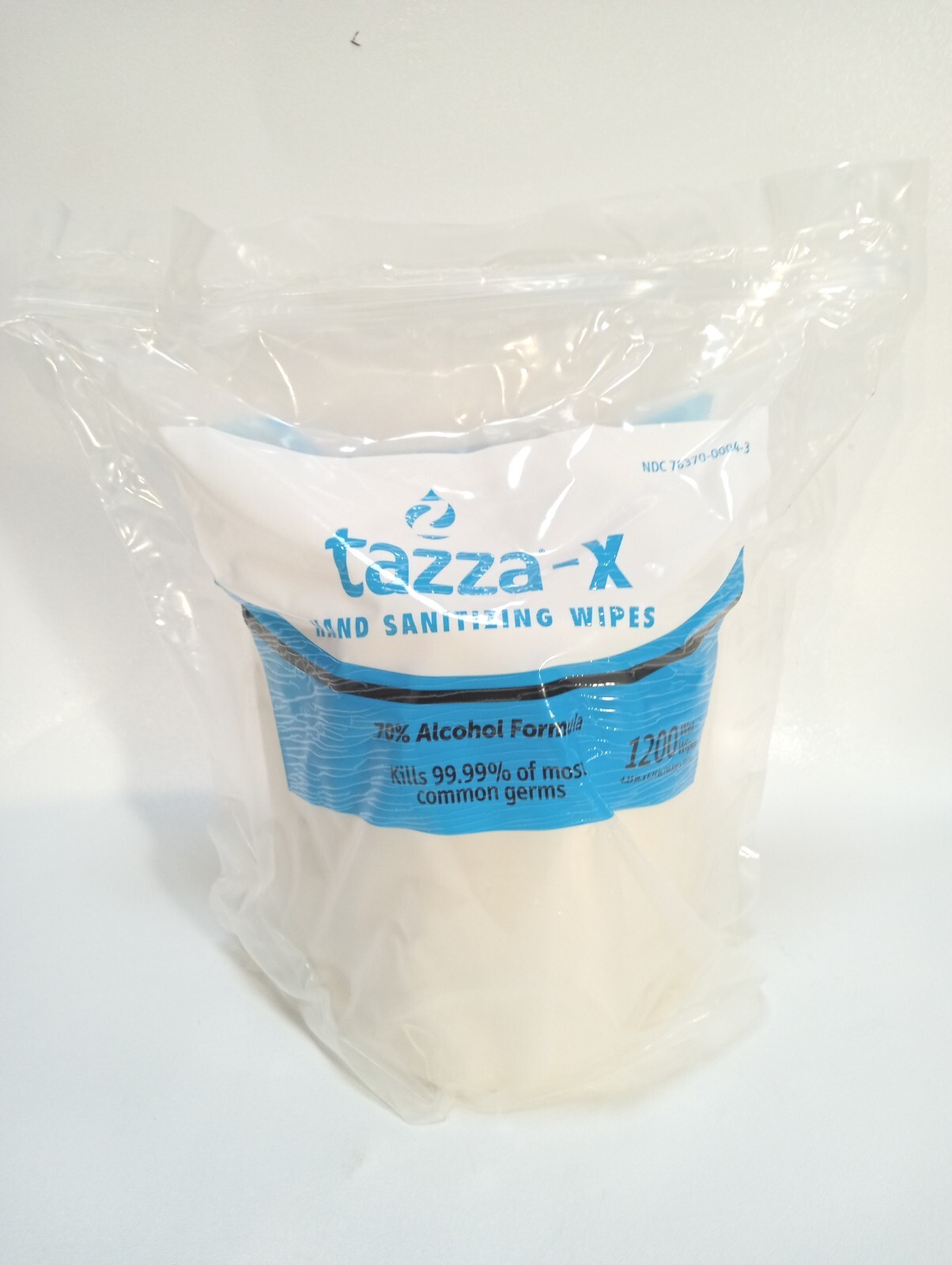 TazzaX Alcohol Based Sanitizing Wipes1200 CT w/ Reusable Dispenser