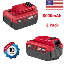 20V Max PCC685L PCC682L for Porter Cable 20 Volt 8.0Ah Battery Lithium-Ion