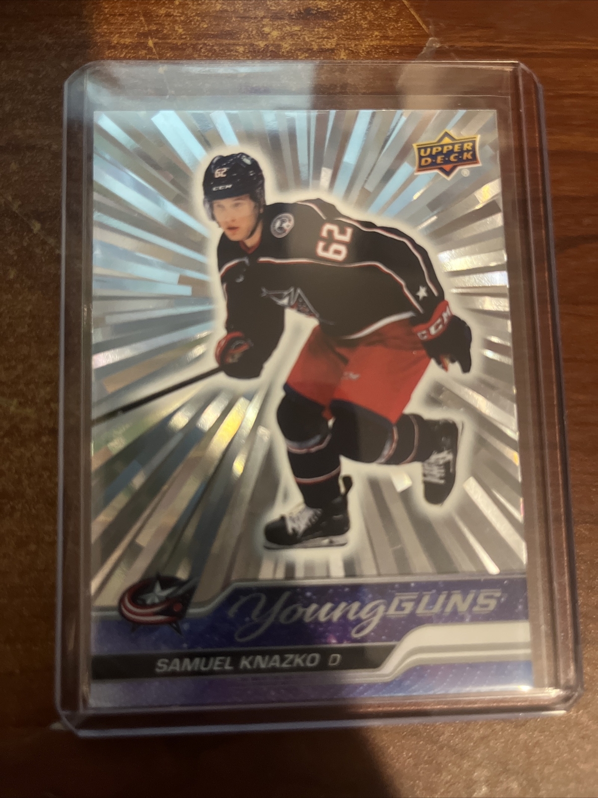 Samuel Knazko 2023-24 Upper Deck Young Guns Outburst Parallel RC Card #483