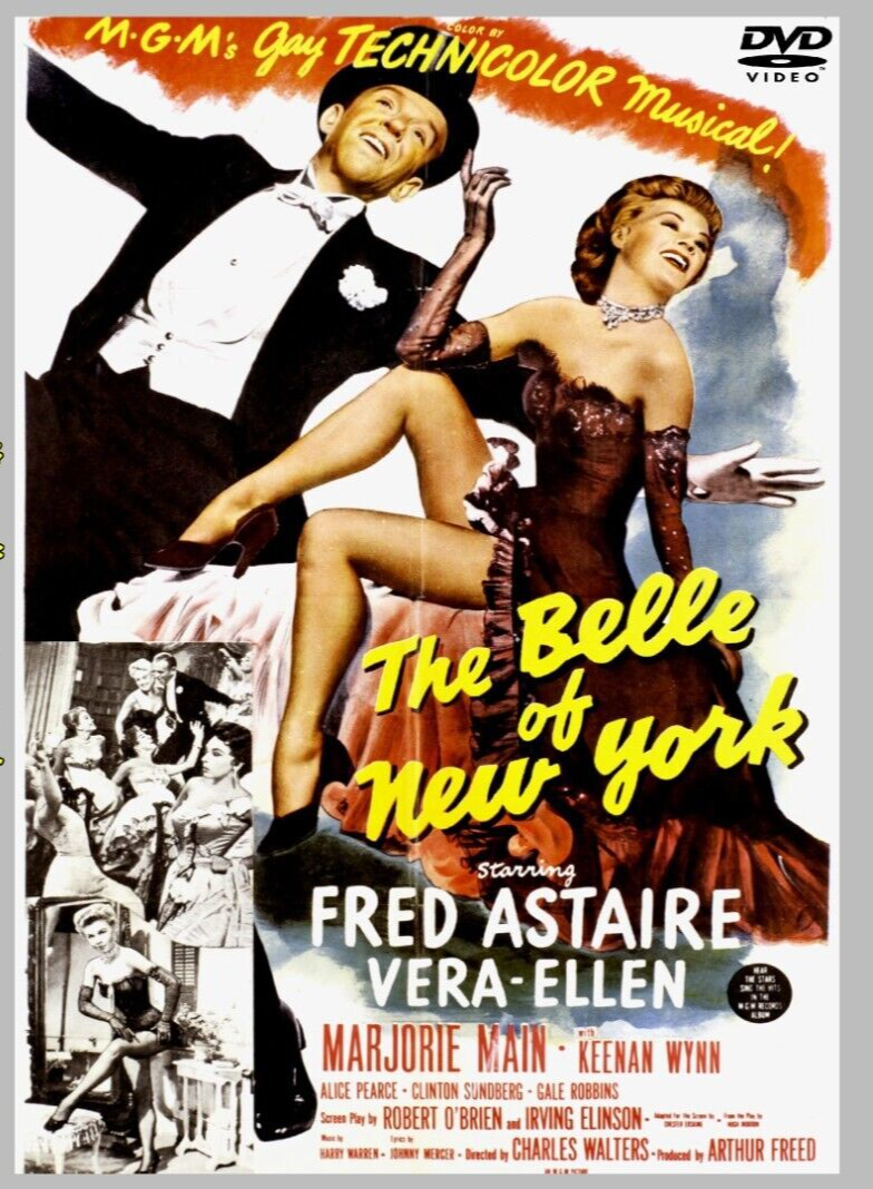 The Belle of New York DVD 1952 Remastered Musical Movie Fred Astaire Vera Ellen