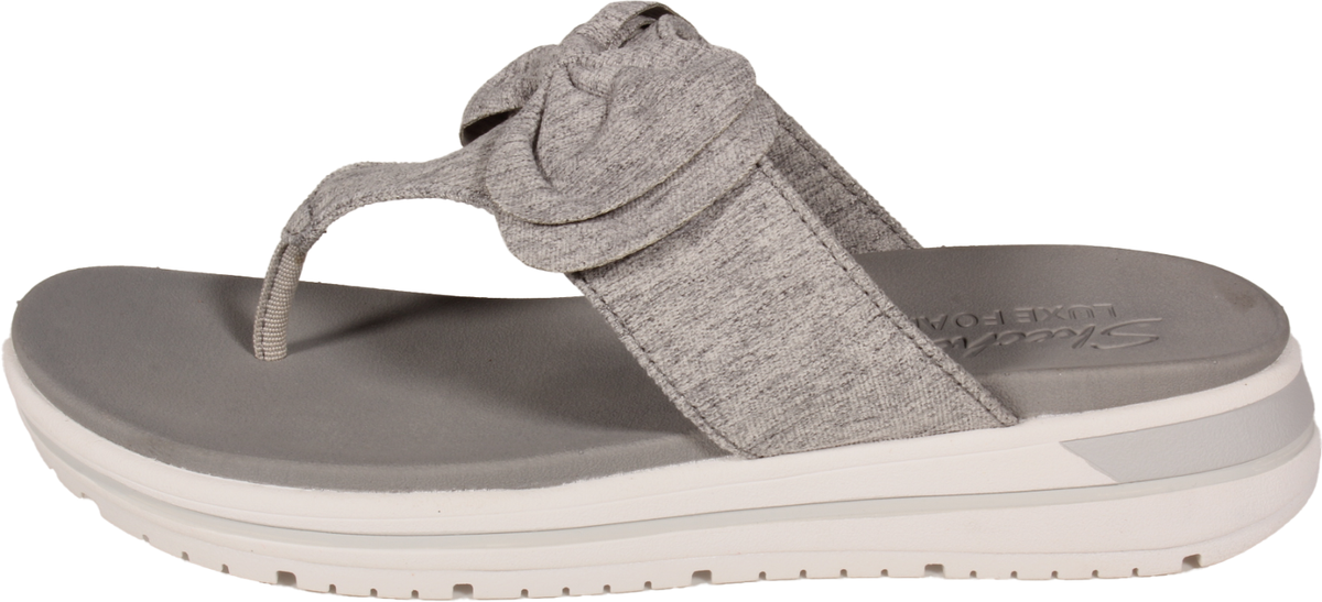 Skechers Intergrades Sweet Serene Womens Thong Sandal Gray US Size