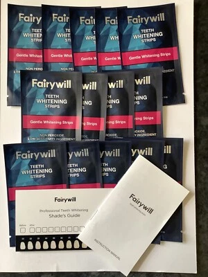 Fairywill Teeth Whitening Strips X28 Strips (14 Treatments) No Box , See Photos