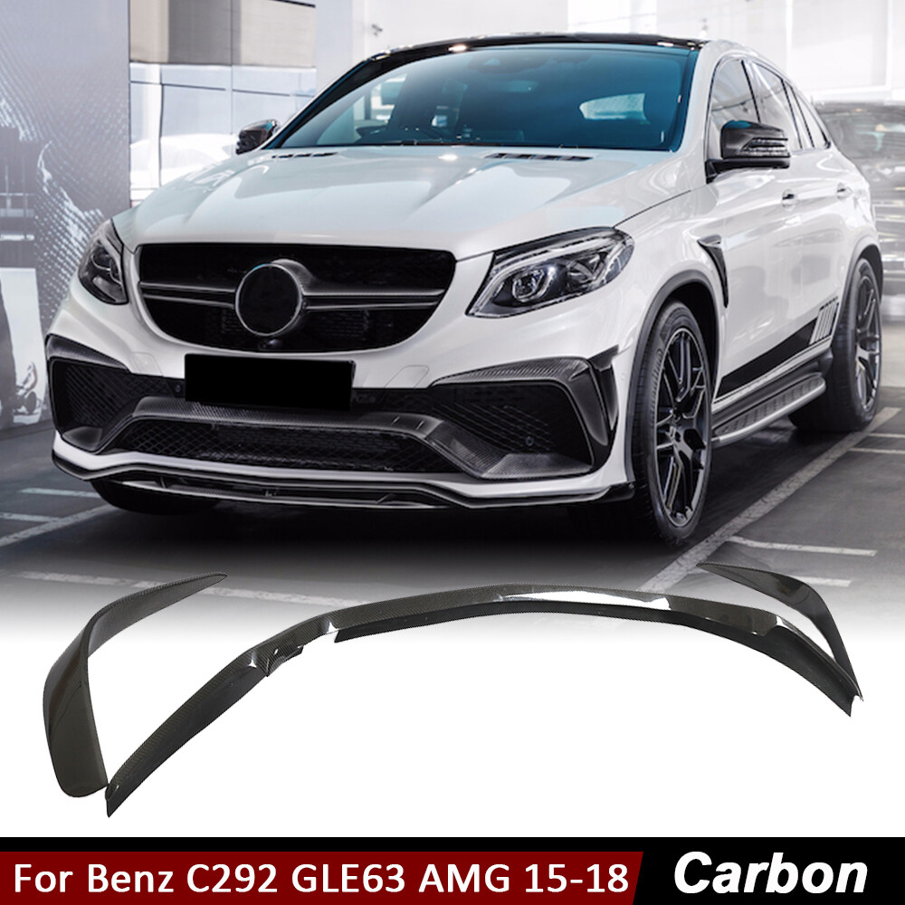 For Mercedes C292 GLE63 AMG 2015-18 Real Carbon Front Bumper Air Vent Cover Trim