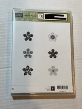 STAMPIN UP PETITE PETALS RUBBER STAMP SET 6-A32464 FLOWER PATTERNED DOT