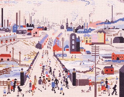 Bothy Fäden ~ gezähltes Kreuzstich-Kit ~ Kanalbrücke (Lowry)