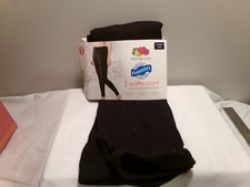 Fruit of the Loom Womens Waffle Crew Thermal Pants  Size XS