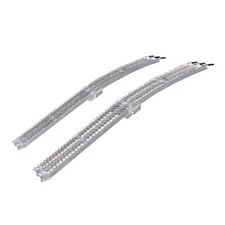 YUTRAX 89” Folding Arched Aluminum Ramps, 1500 lb. Capacity, Pair, TX107