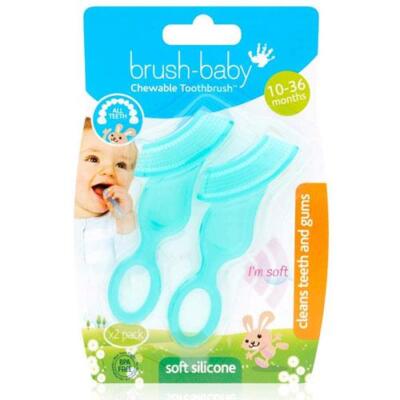 Brush-Baby Chewable Toothbrush Twin Pack UK
