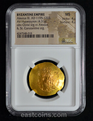 NGC MS 1195-1203 AD Alexius III Angelus-Comnenus AV NGC MS 1195-1203 AD Alexius III Angelus-Comnenus AV