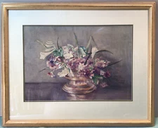 Fitzmarge 1920 Flowers Watercolour Framed