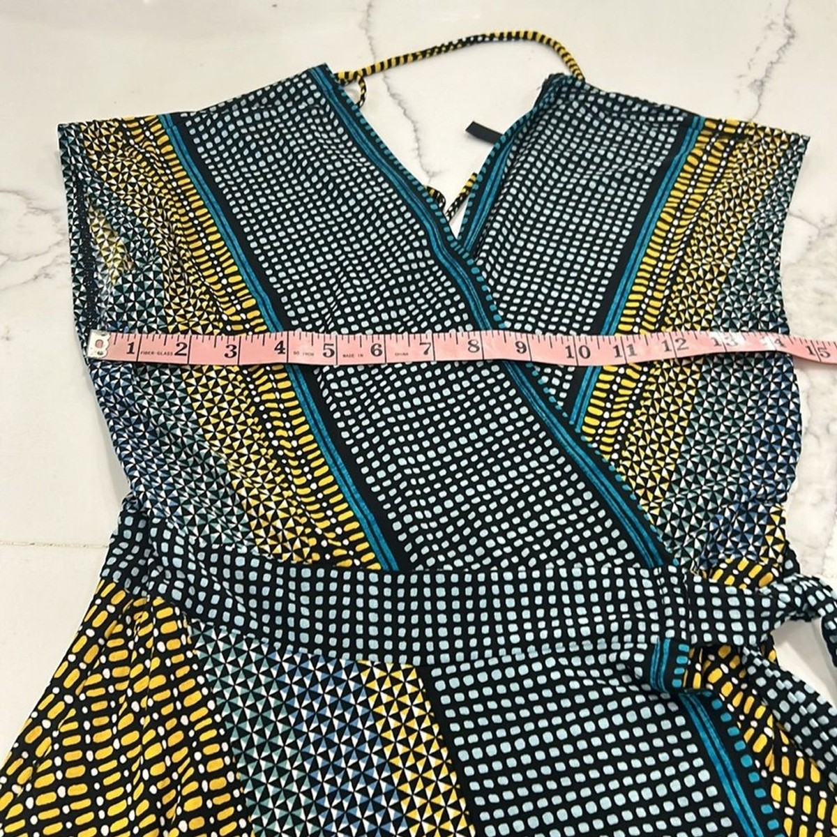 BCBG MAXAZRIA★Geometric print patchwork lapel tie dressBC15 BCBGMAXAZRIA Geometric Print Wrap Dress. Size S | eBay