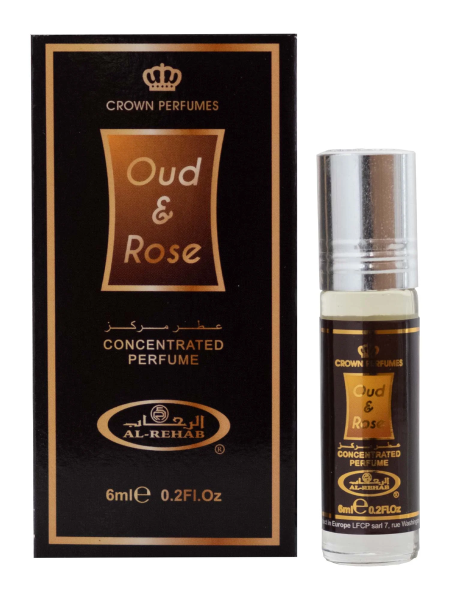Oud Rose 6ml Concentrated Perfume Oil Al Rehab Roll On - Main Image