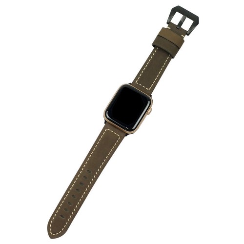 Cinturino da polso vintage in vera pelle per Apple Watch serie 9/8/7/6/5/4/3 SE - Foto 25 di 28