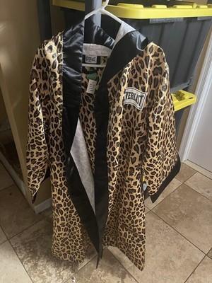 Supreme Everlast Satin Hooded Boxing Robe Leopard SIZE L Rare FW17