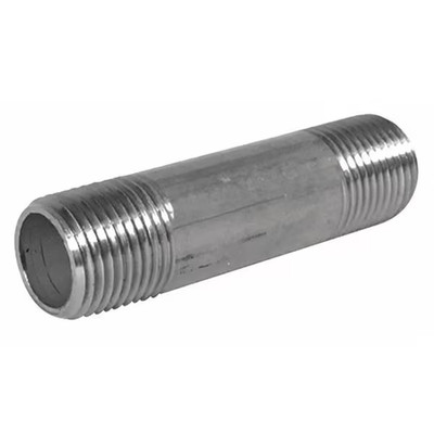 Pipe Nipple 1/8'' Schedule 40 x 10'' Long NPT Thread End 316 Stainless Steel