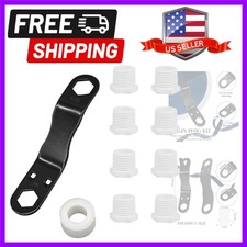 RV Water Heater Drain Plug Kit, Include Angled Wrench, 8 Pieces 1/2" NPT Repl...