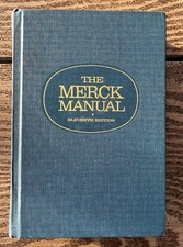 The Merck Manual Of Diagnosis & Therapy Hardcover Book 11th Edition 1966 VTG