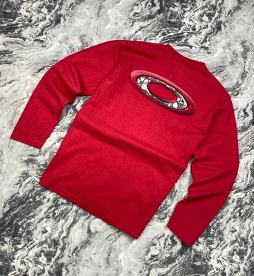 【破格】00s Oakley Big O IconロングスリーブTシャツ　M Vintage Oakley Long Sleeve T Shirt Big Logo 00s Men Size XL Red | eBay