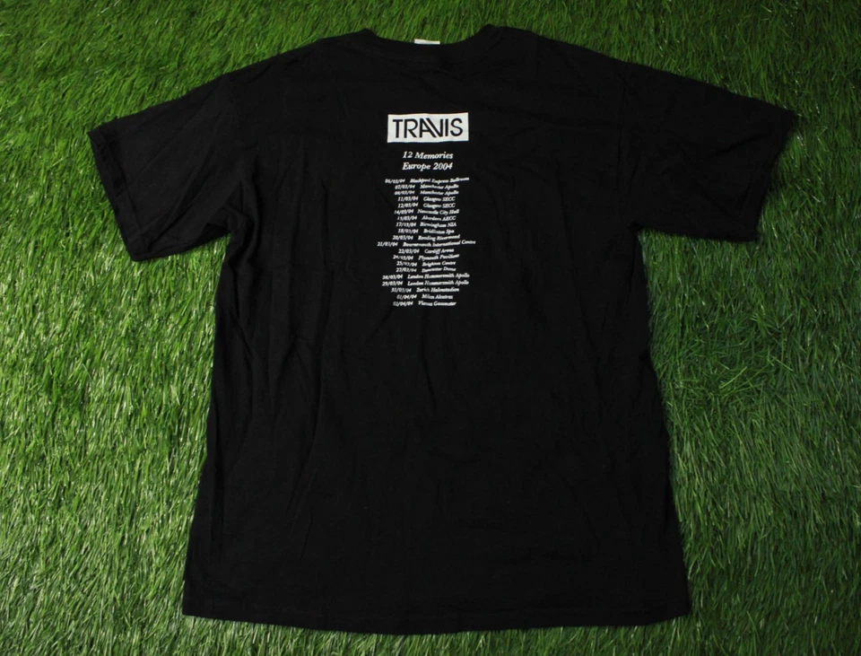 CAMISETA JERSEY TRAVIS MEMORY EUROPA 2004 VINTAGE DE COLECCIÓN BANDA Y2K GILDAN TALLA L Foto 2 de 4