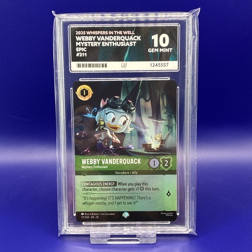 Webby Vanderquack - Mystery Enthusiast graded ACE 10 for sale on eBay
