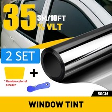 2set 300cm Uncut Roll Window Tint Film 35 Vlt 20 X 10ft Feet Home Office Glass