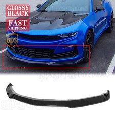 For Camaro Ss19-24 Ls Lt Rs 16-24 Gloss Black Mp Style Front Bumper Lip Spoiler