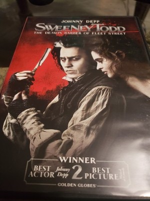 Sweeney Todd 2007 DVD Starring Johnny Depp (Item 1103)