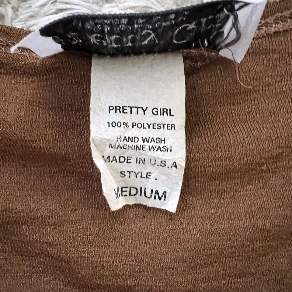 Top Babydoll Vintage Y2K Talla MEDIANO Malla Transparente Campana Capricho EE. UU. Niña Bonita Foto 3 de 4