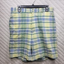 Vintage Polo Ralph Lauren Shorts Mens 32 Plaid Classic Golf Colorful Made In USA