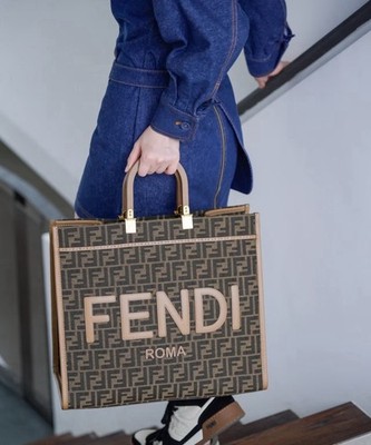 Fendi Zucca Sunshine Tote Brown Canvas Unused | eBay