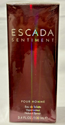 Escada Sentiment Pour Homme EDT 3.4 oz 100ml Sealed VINTAGE 2002 Discontinued