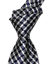 $250 NWT TOM FORD Navy w/ White Overcheck men...