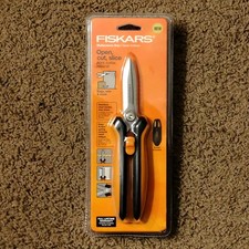 Fiskars Multi Use 8" Ergonomic Garden Shears / Micro Tech In Sheath